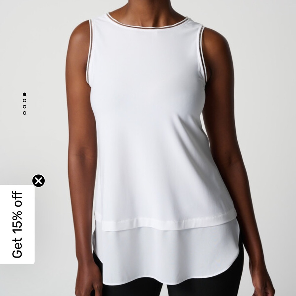 Joseph Ribkoff casual tunic sleeveless crewneck